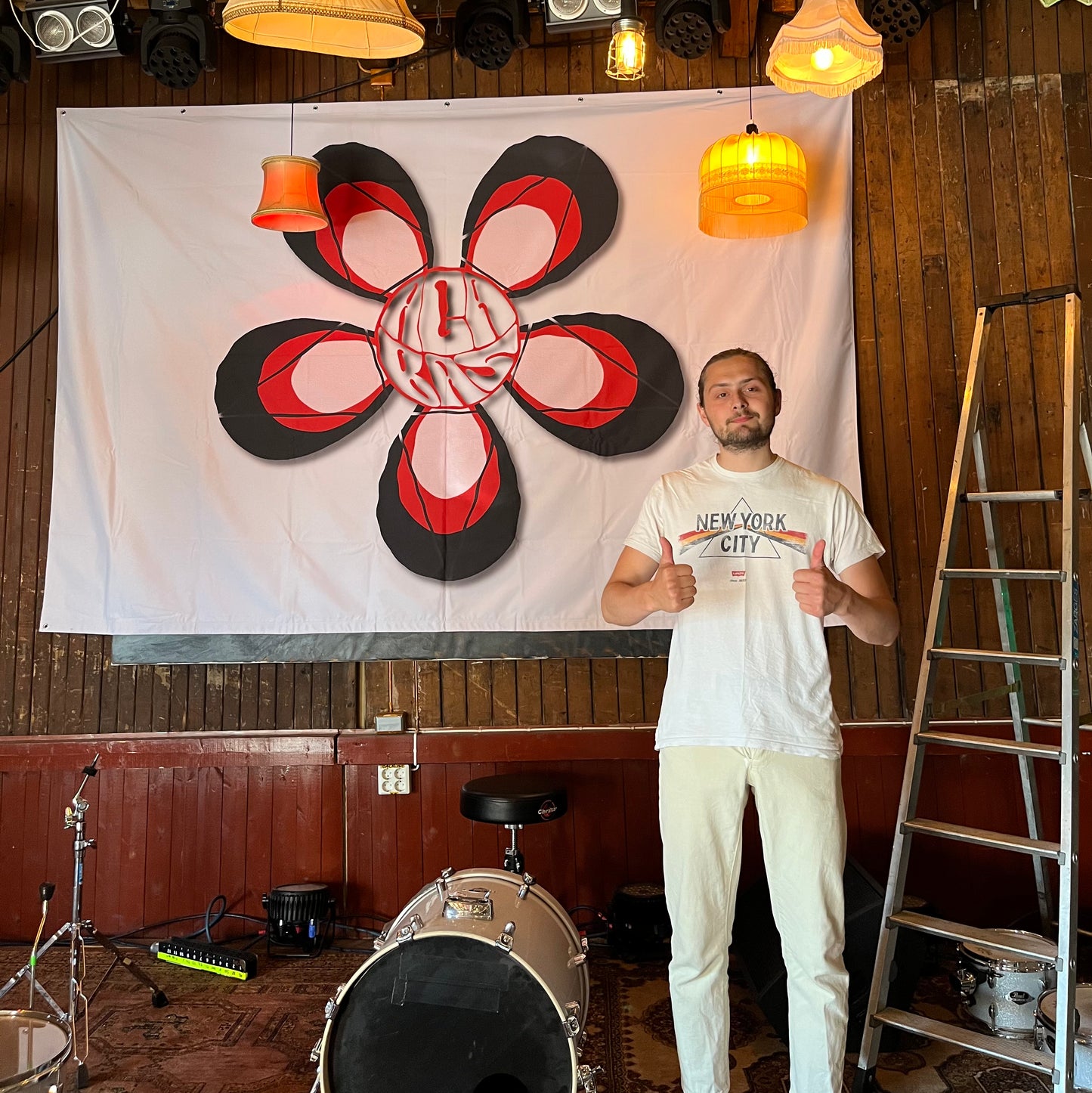 A Hate Supreme backdrop